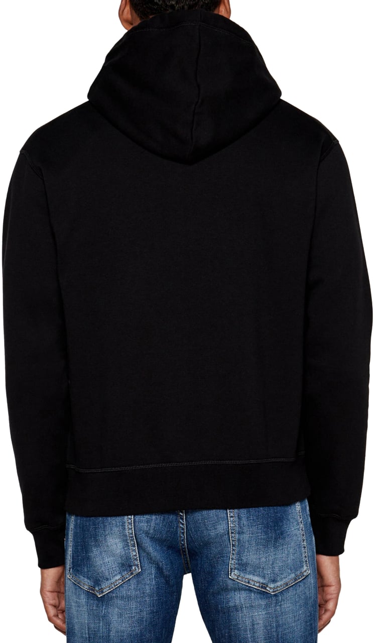 Dsquared2 Angry Bear Logo Cool Fit Hoodie Zwart