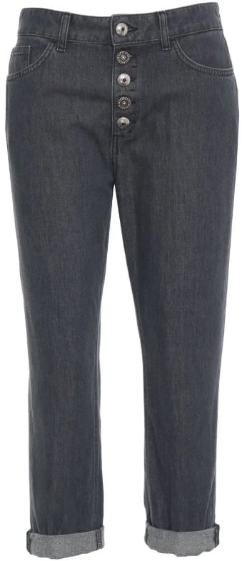 Dondup Trousers Black Donkergrijs