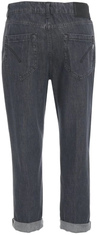 Dondup Trousers Black Donkergrijs