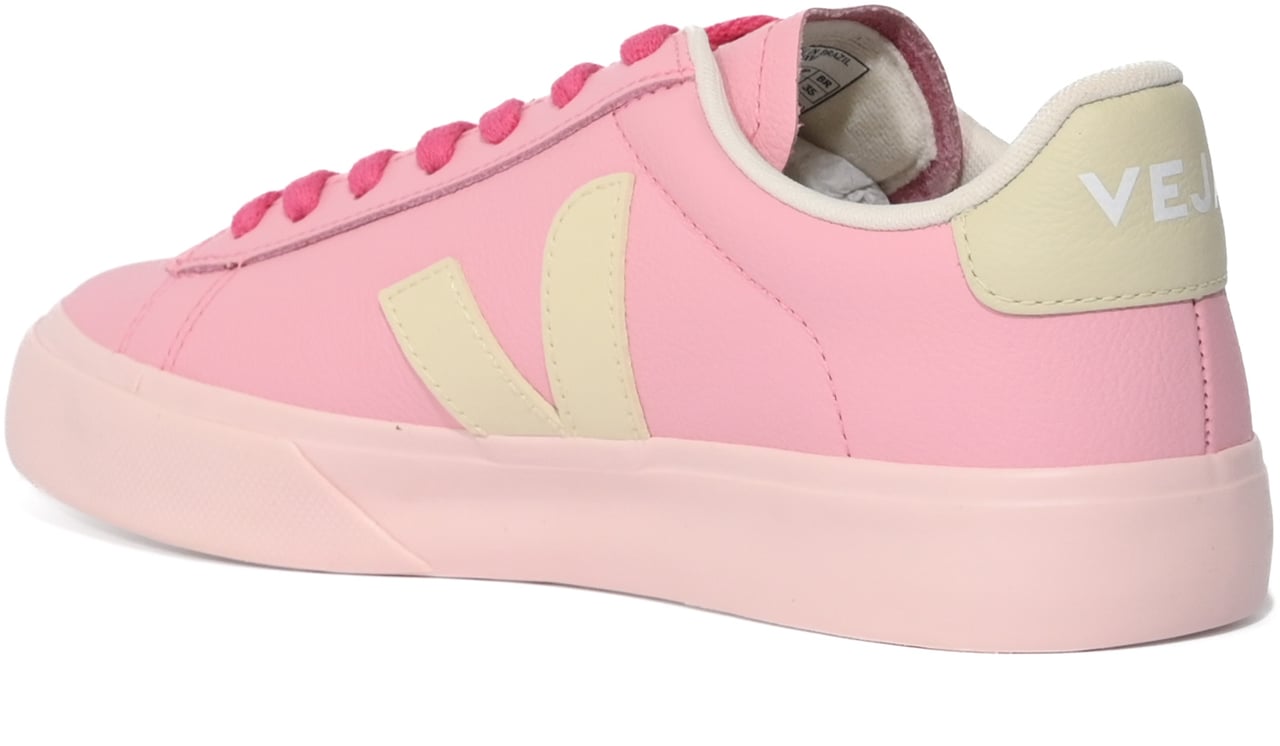 Veja Veja campo chrome-free leather sneakers in pink Divers