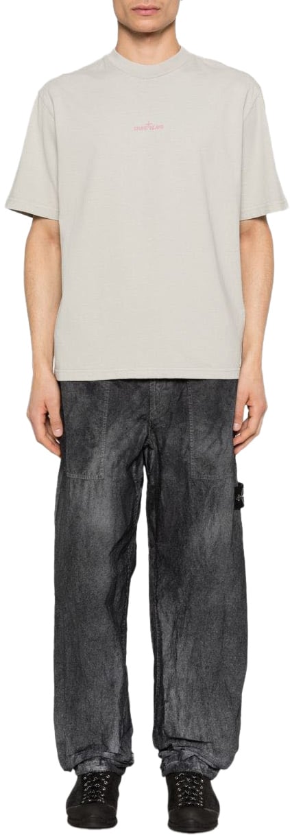 Stone Island T-Shirts And Polos Grey Grijs