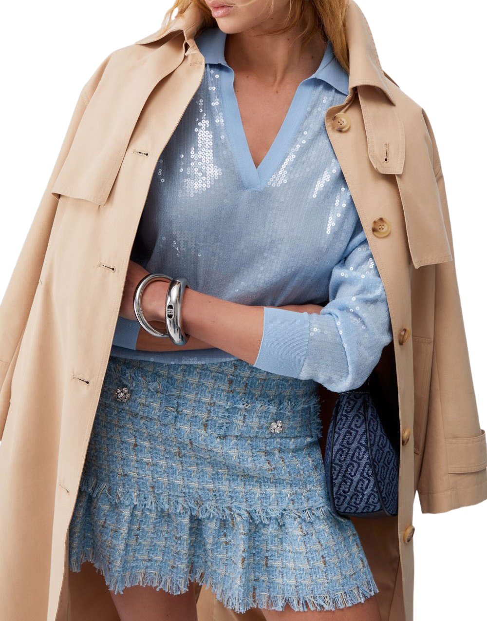 Liu Jo Sweaters Blue Bell Lichtblauw