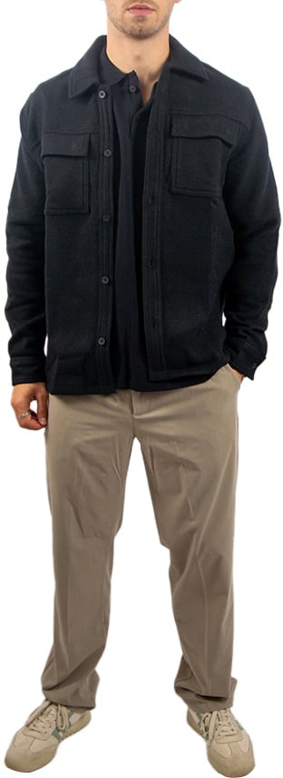 Pure Path Pure Path Regular Fit Overshirts Zwart