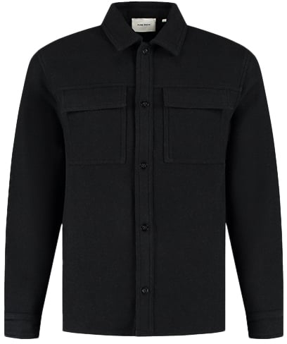 Pure Path Pure Path Regular Fit Overshirts Zwart