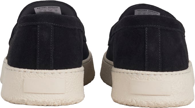 Antony Morato Loafers Black Suede Zwart