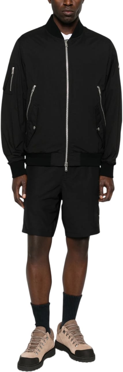 Moose Knuckles Courville Bomber Crinkle Black Zwart