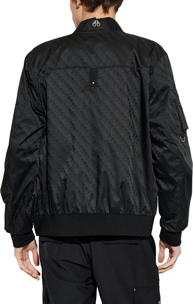 Moose Knuckles Courville Bomber Mono Black Zwart