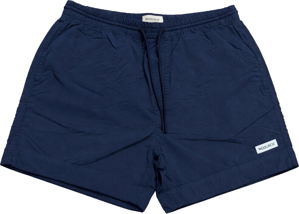 Woolrich Solid Swim Short Melton Blue Blauw