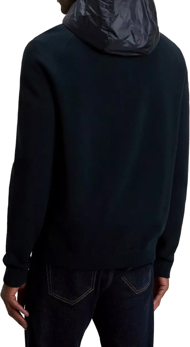 Woolrich Allen Hybrid Jacket Melton Blue Blauw