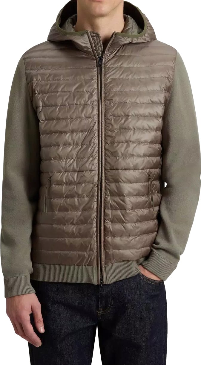 Woolrich Allen Hybrid Jacket Smokey Olive Gr Groen