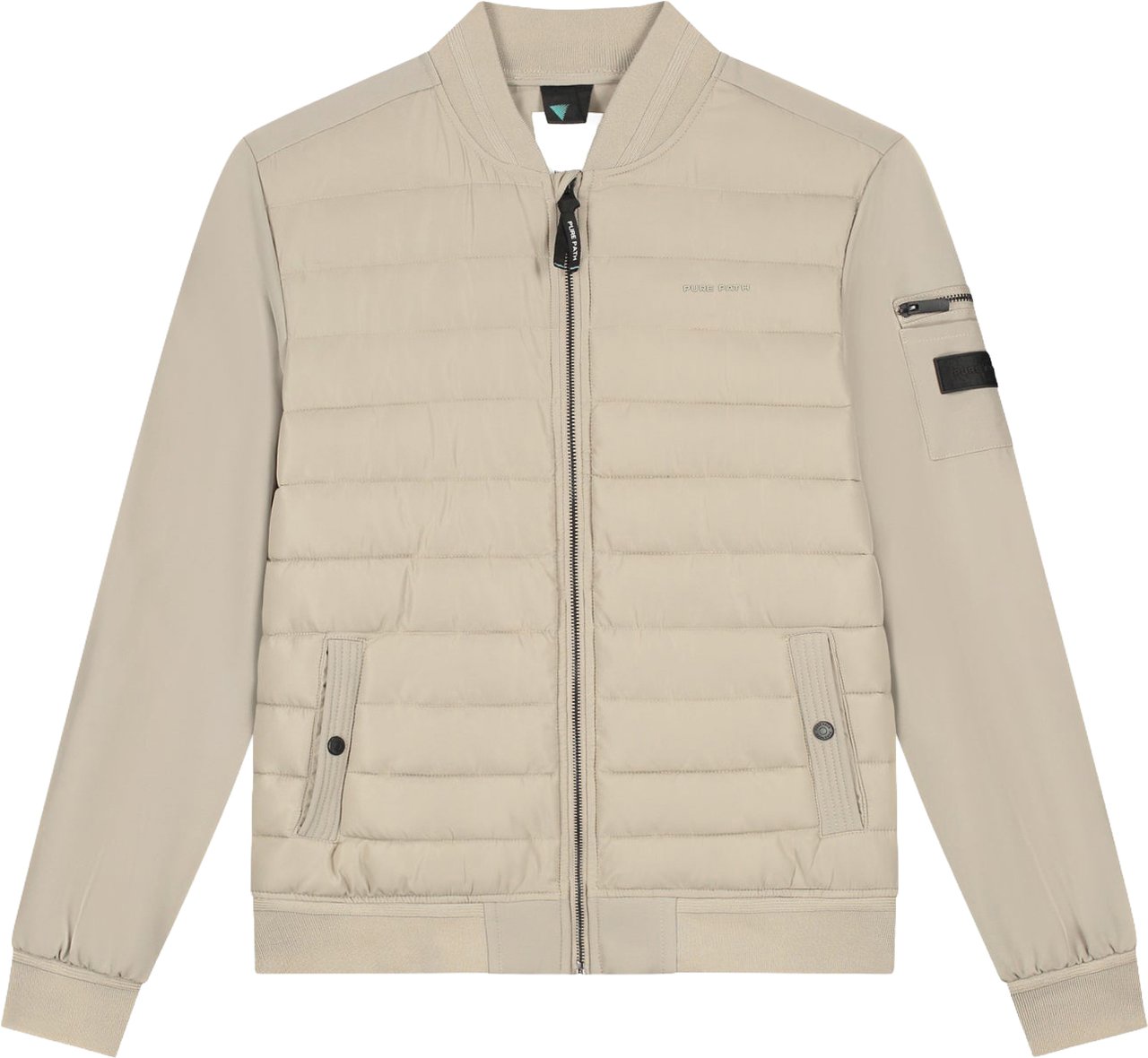 Pure Path Padded softshell Jacket 26010401 Taupe