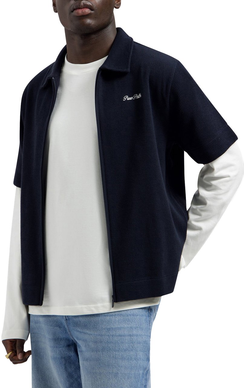 Pure Path Shortsleeve shirt 26010222 Blauw