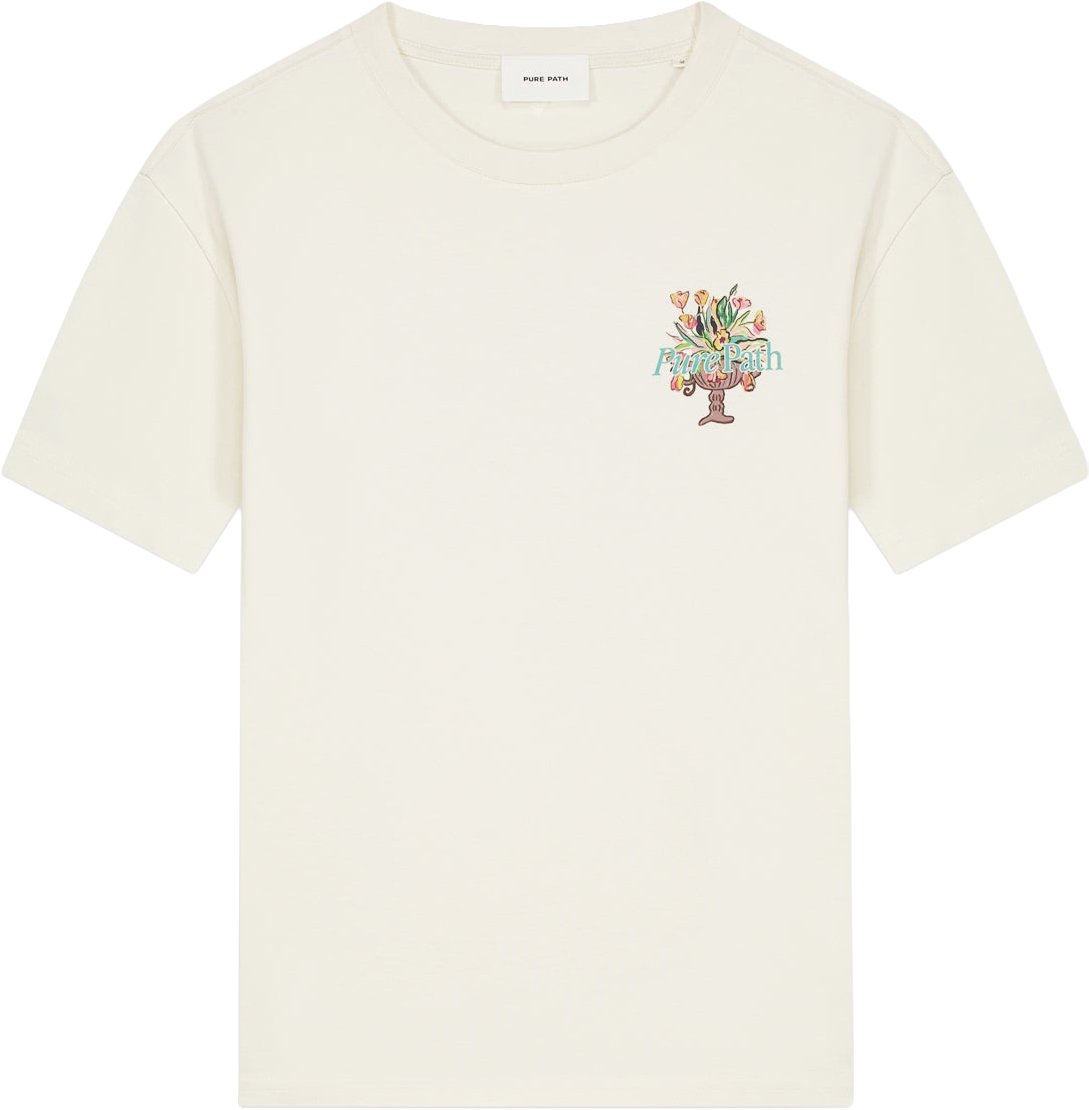 Pure Path Flower Vase T-shirt 26010112 Wit