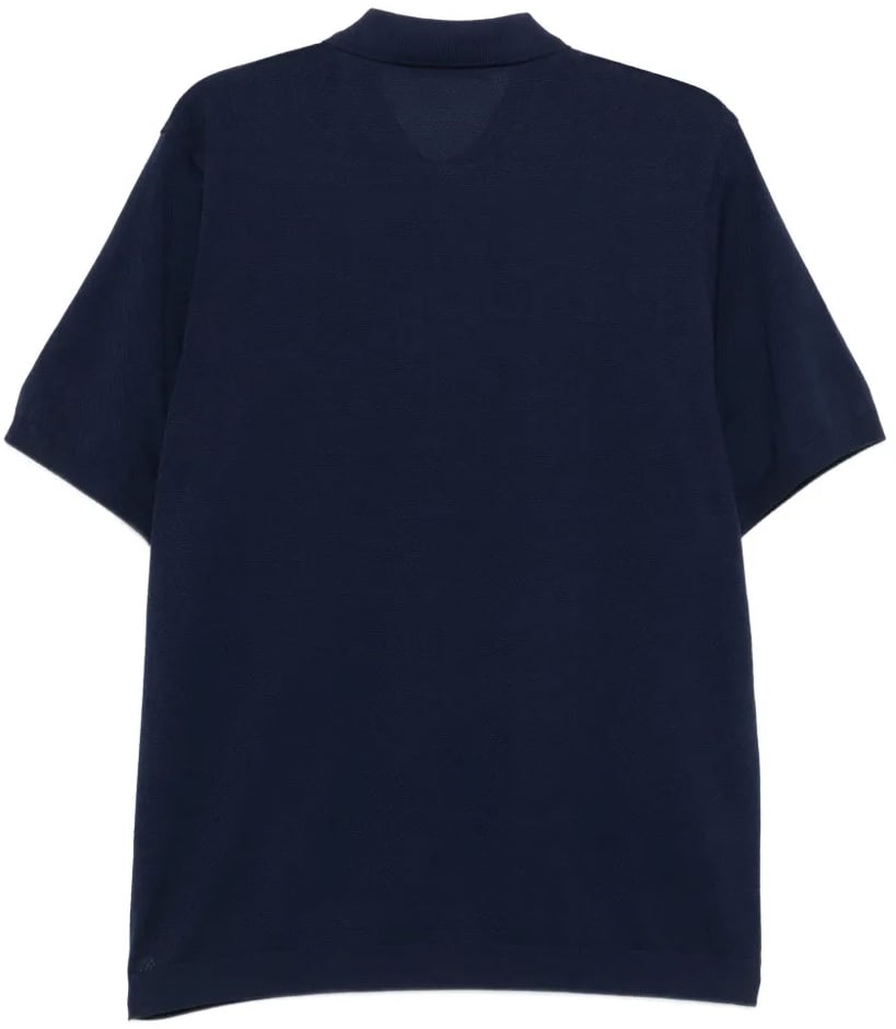 Corneliani polo rits blauw Blauw