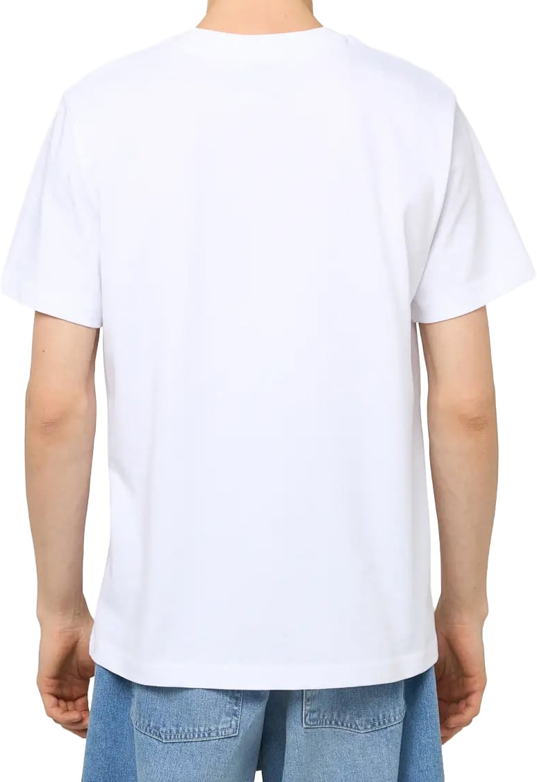 A.P.C. t-shirt wit logo bruin Wit
