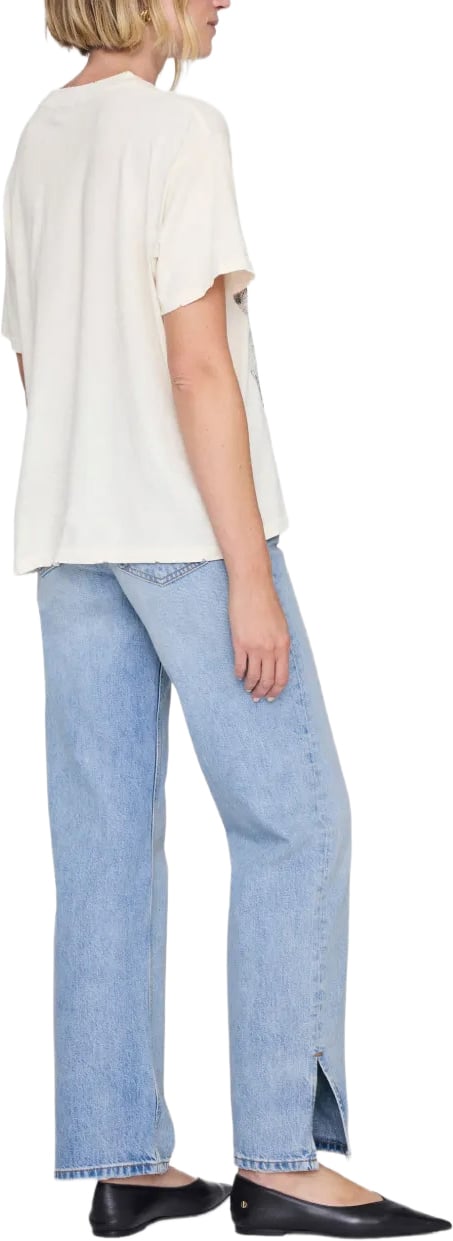 Anine Bing t-shirt cream Wit