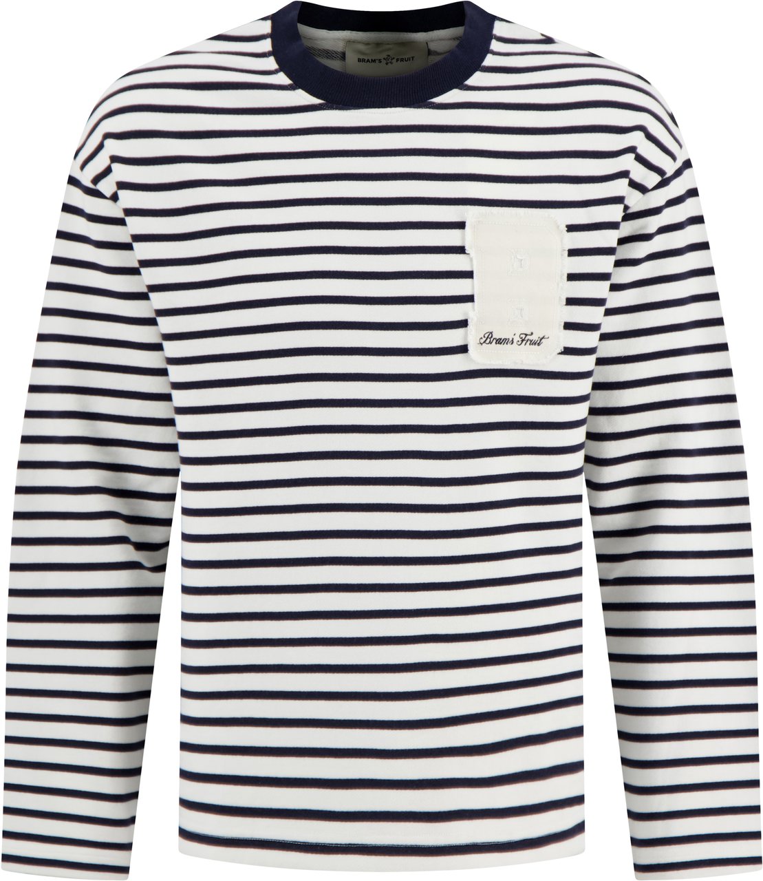 Bram's Fruit t-shirt longsleeve striped Blauw