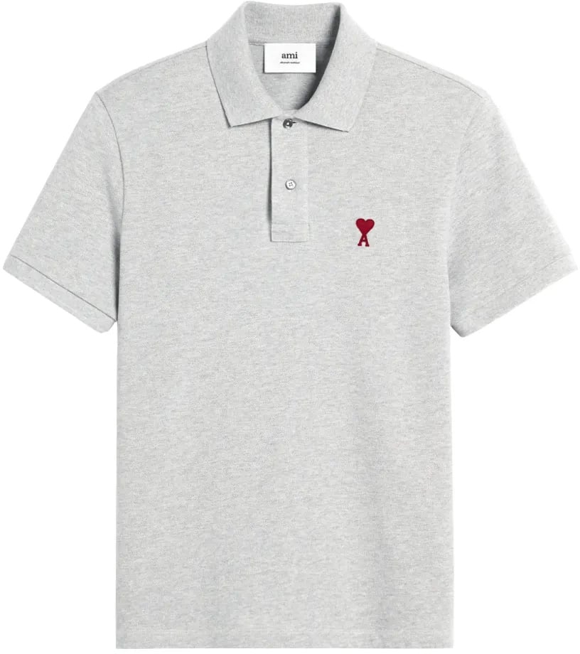 AMI Paris polo grijs Grijs