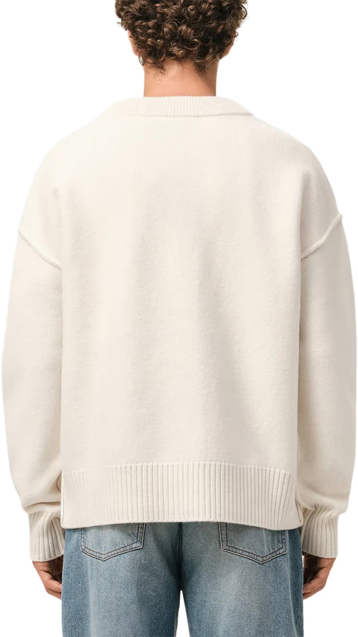 AMI Paris gilet wit wol Wit