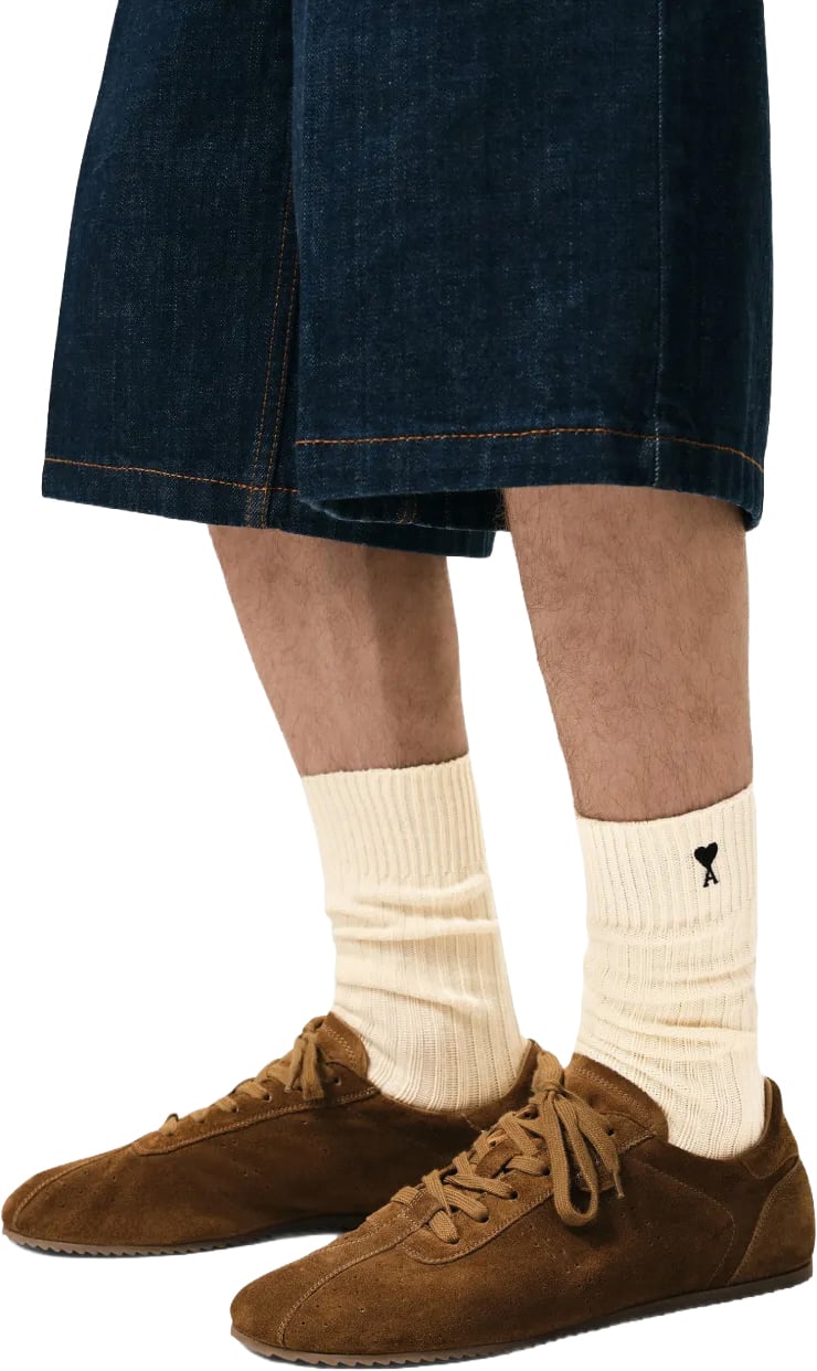 AMI Paris sokken wit zwart grijs Wit