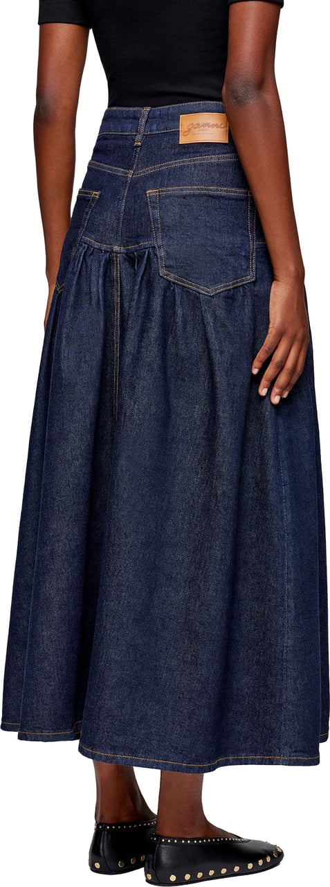 Ganni rok blauw jeans Blauw