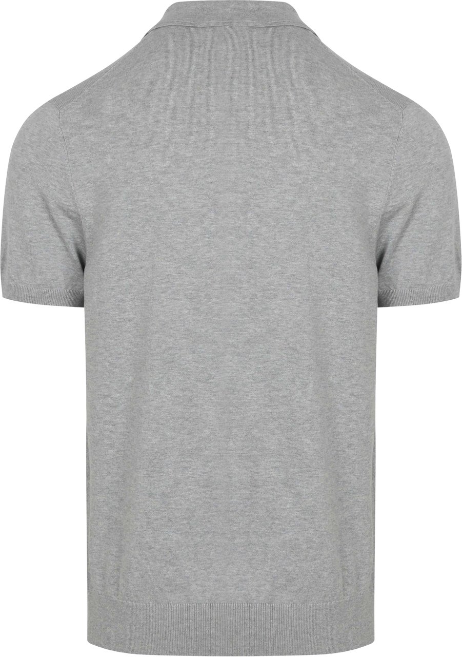 Profuomo Grijze Luxury Basic polo Grijs
