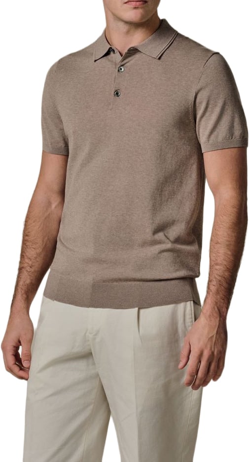 Profuomo Luxury Basic polo Beige
