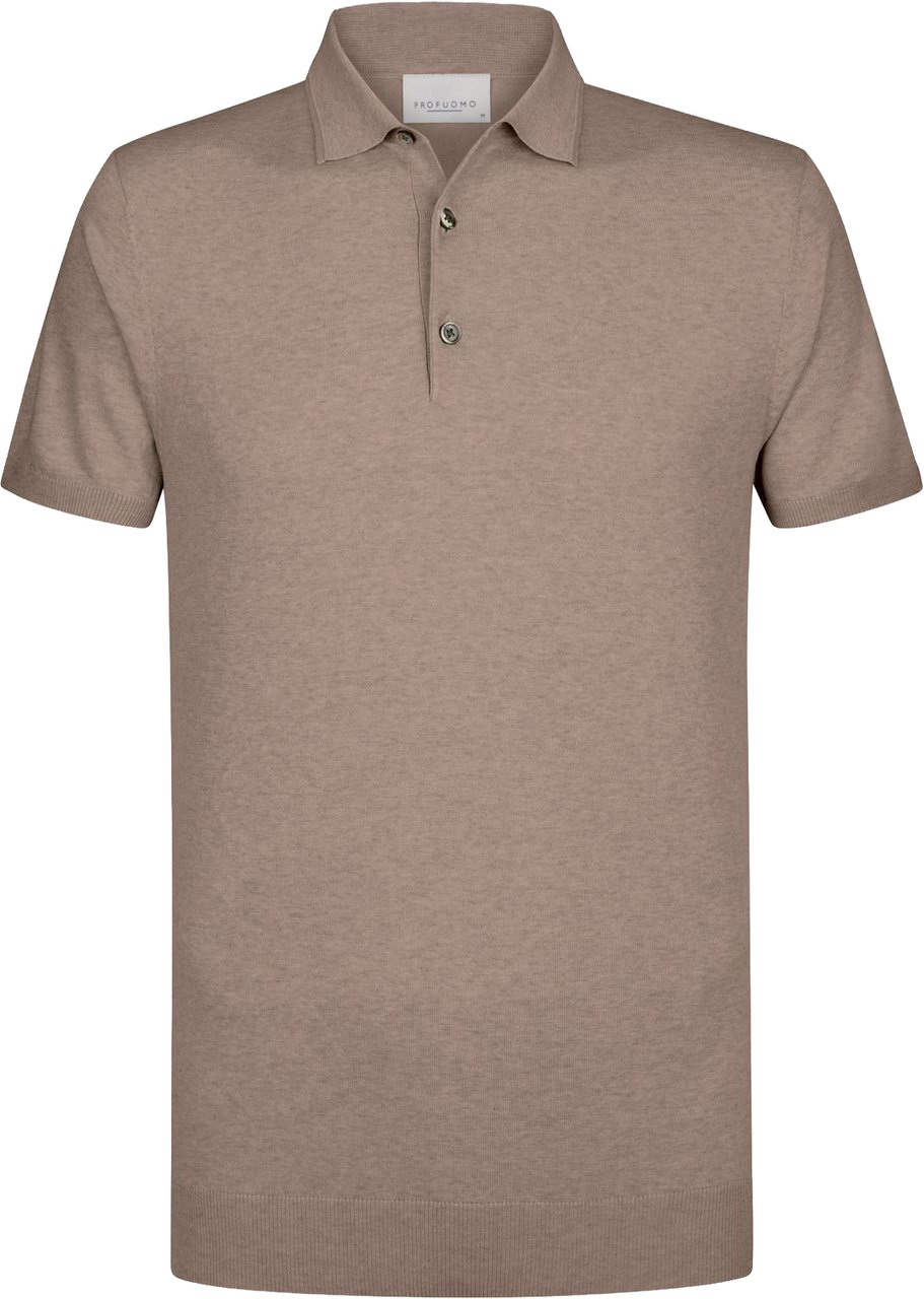 Profuomo Luxury Basic polo Beige