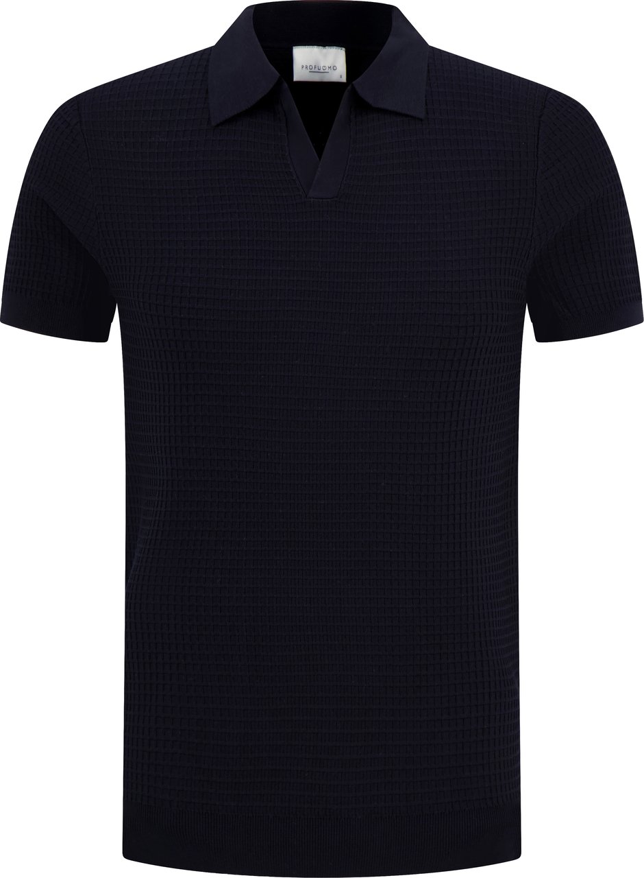 Profuomo Navy polo Blauw