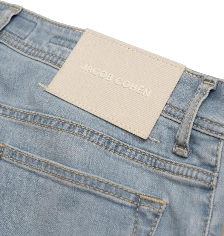 Jacob Cohen Bard slim fit wit Blauw