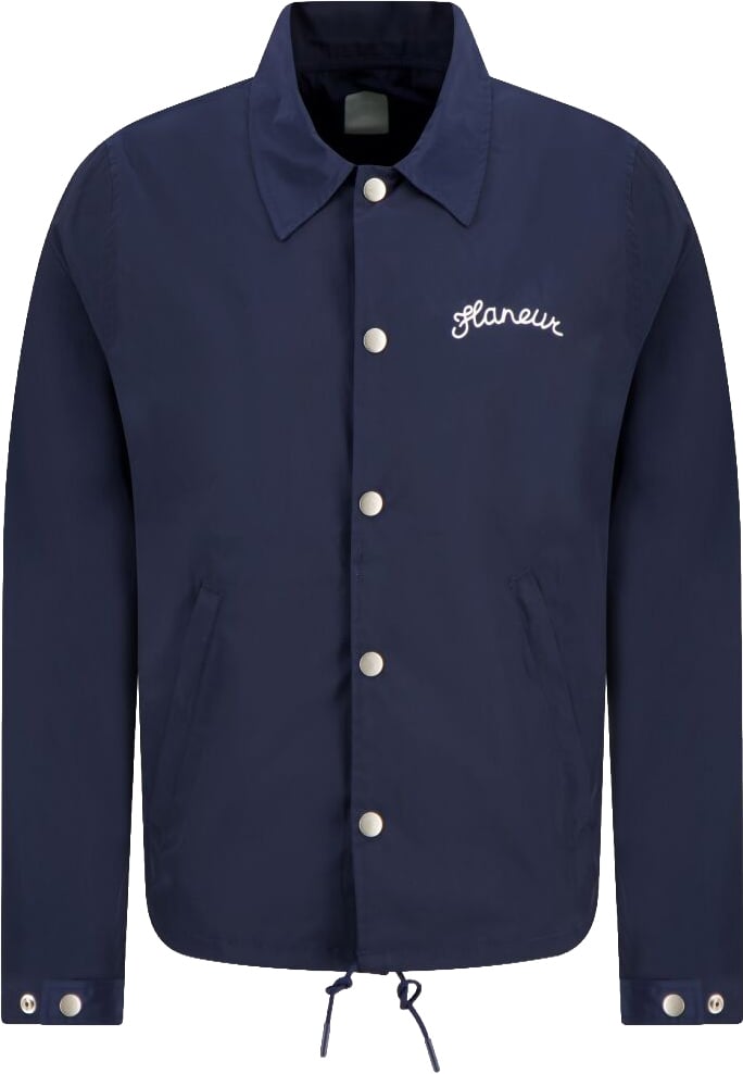 FLÂNEUR signature coach jacket Blauw