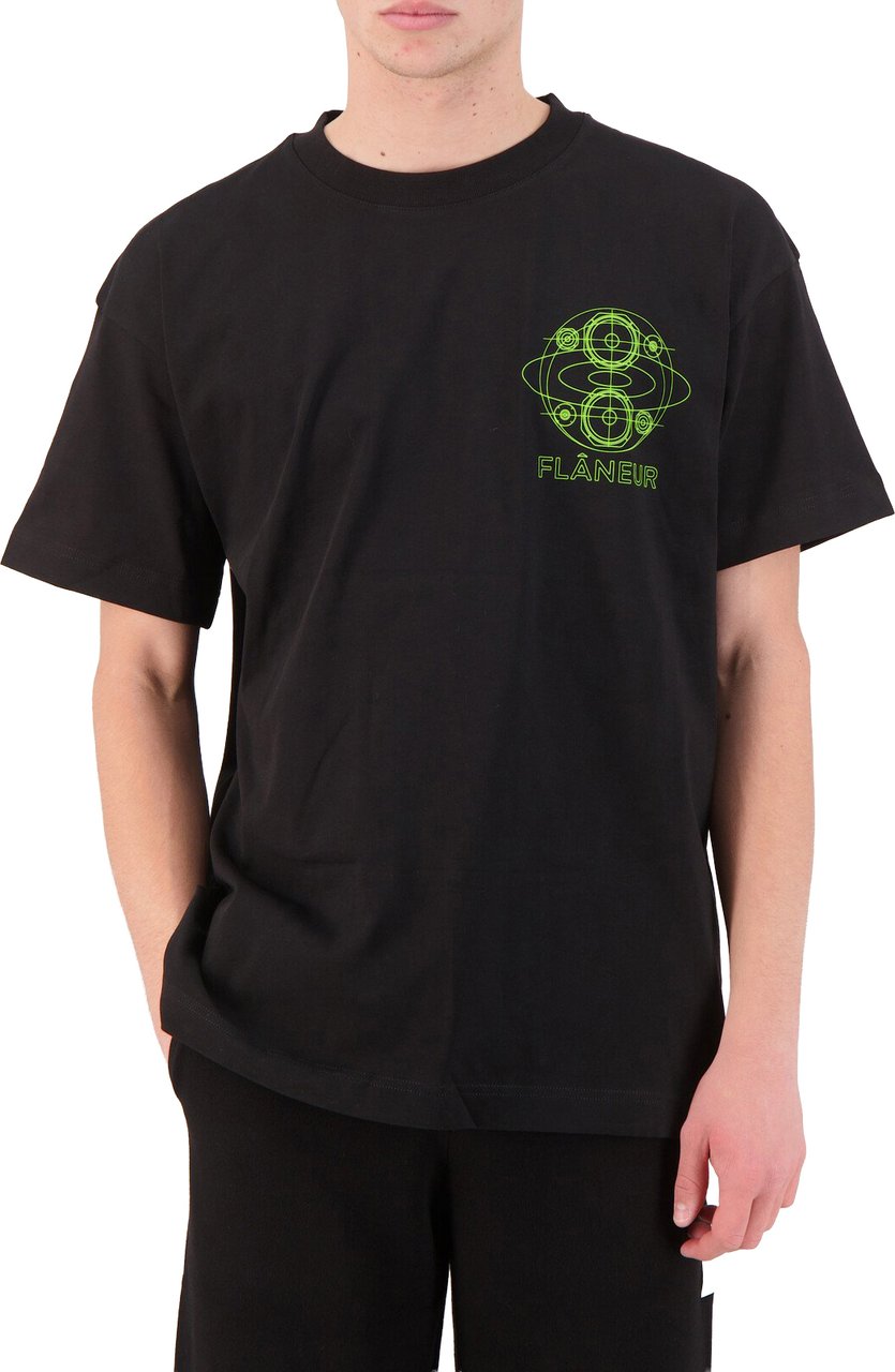 FLÂNEUR speaker t-shirt zwart Zwart