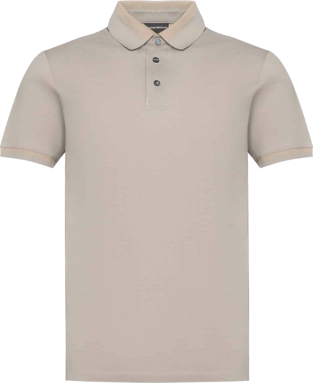 Emporio Armani Cotton Pique Mourning Dove Grijs