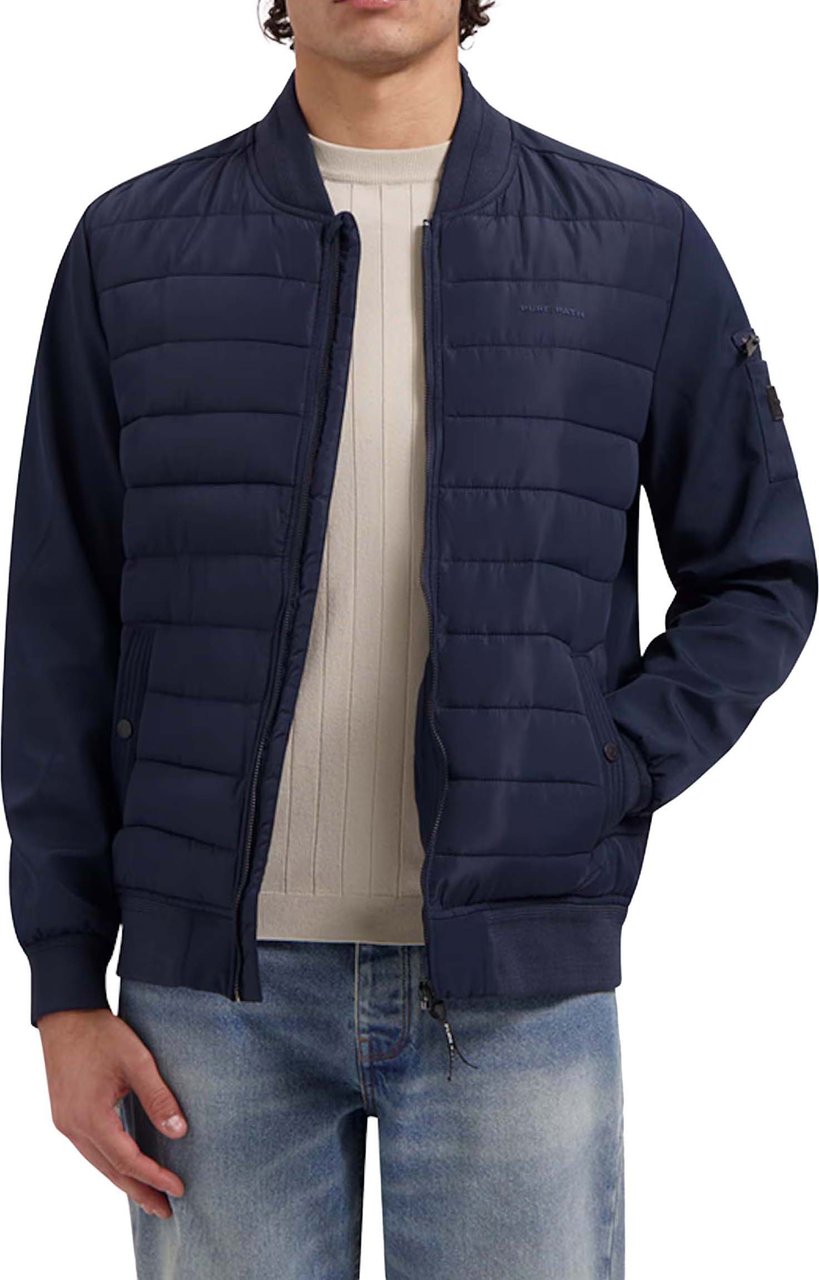Pure Path Padded Softshell Jacket Dark Navy Blauw