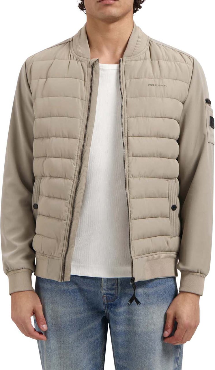 Pure Path Padded Softshell Jacket Sand Taupe