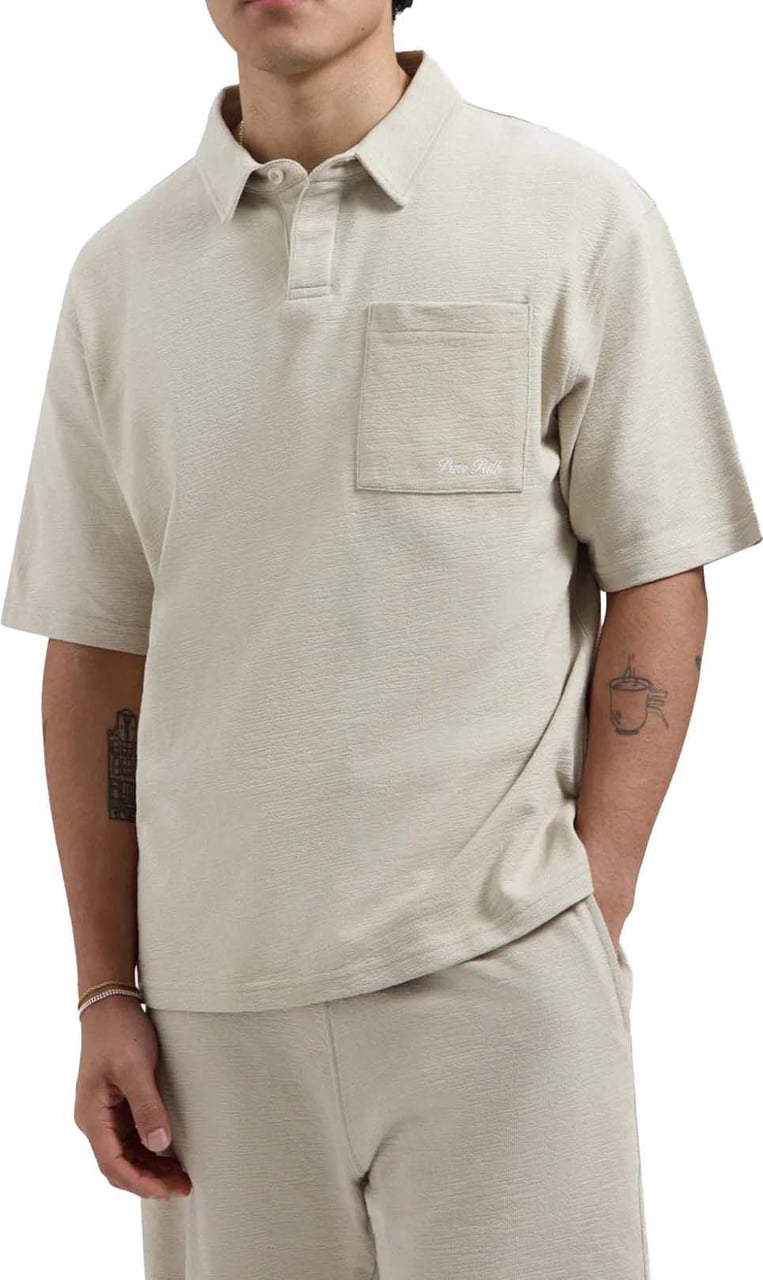 Pure Path Structure Polo 26010115 sand Taupe