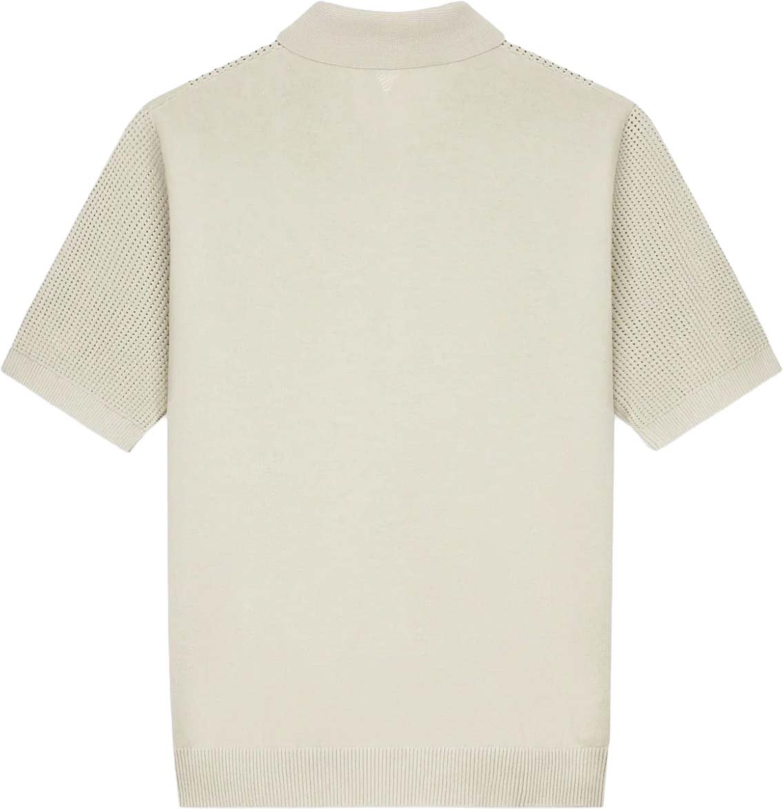 Pure Path Emblem open knit polo 26010811 Taupe