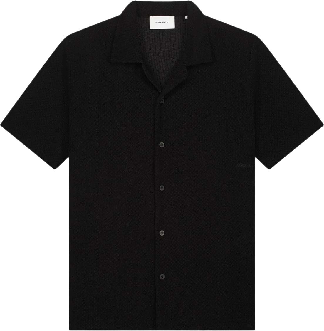 Pure Path Honeycomb Shirt 26010206 Black Zwart