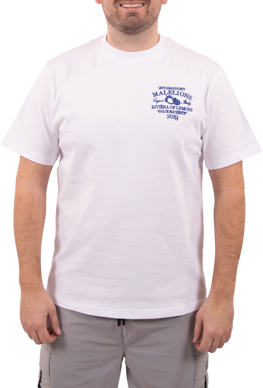 Malelions Malelions Men Riviera T-Shirt Wit