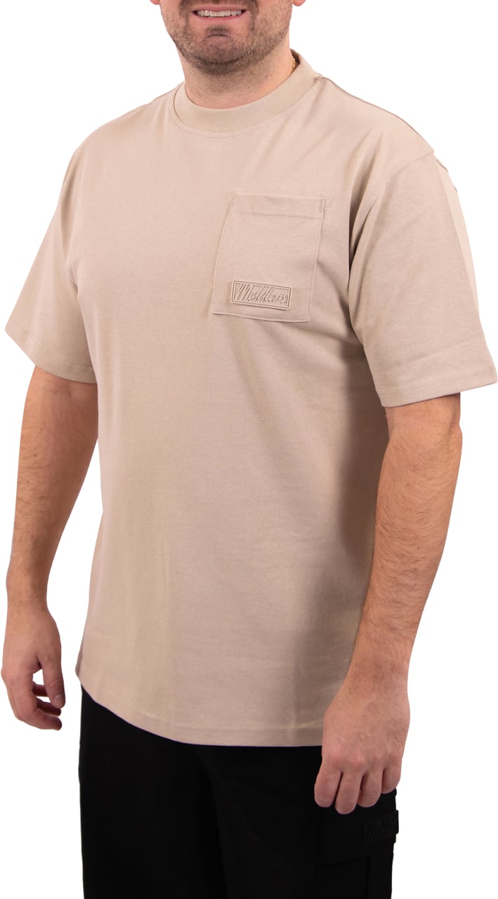 Malelions Malelions Men Pocket T-Shirt Taupe