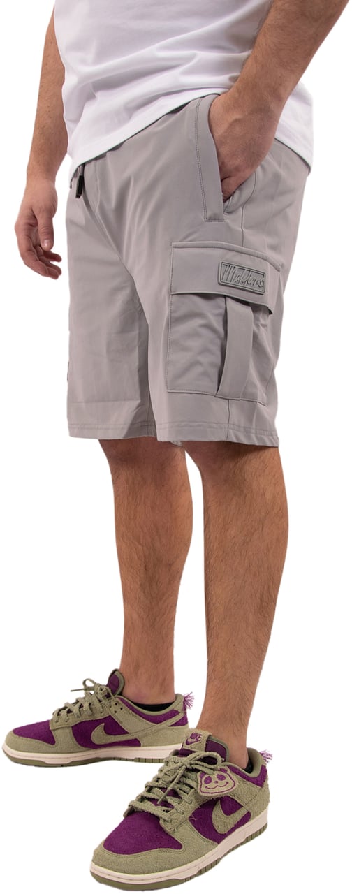 Malelions Malelions Men Capri Cargo Shorts Grijs