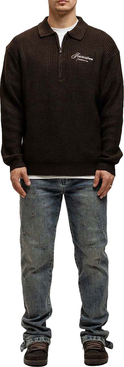 JORCUSTOM Heritage Heavyweight KnitPolo Brown Bruin