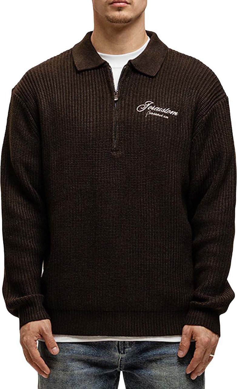 JORCUSTOM Heritage Heavyweight KnitPolo Brown Bruin
