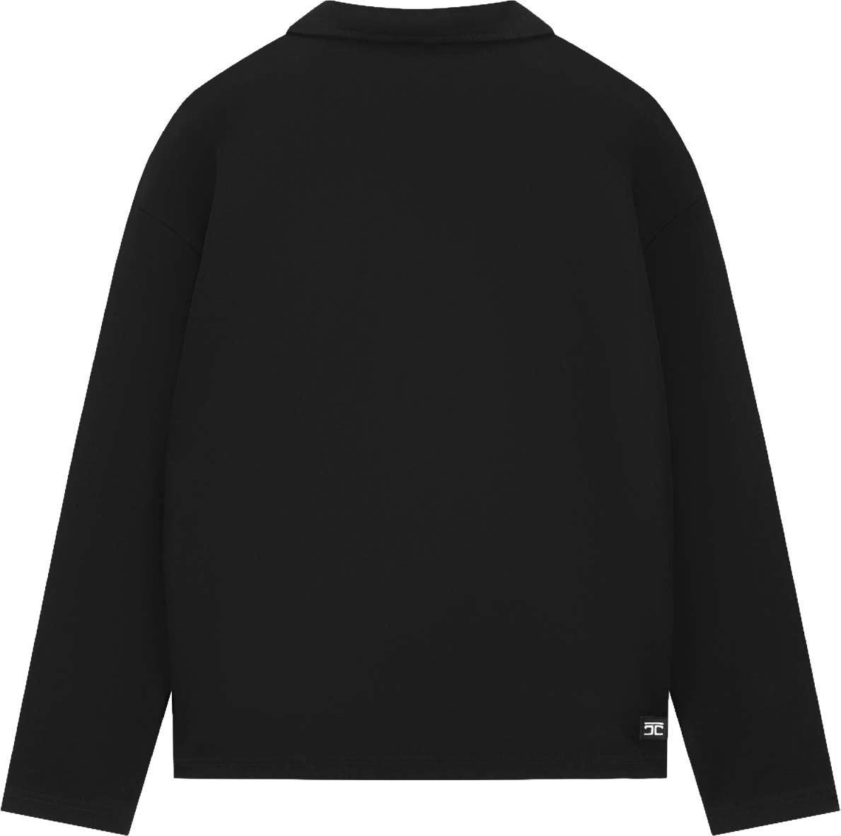 JORCUSTOM Heritage Longsleeve Polo Black Zwart