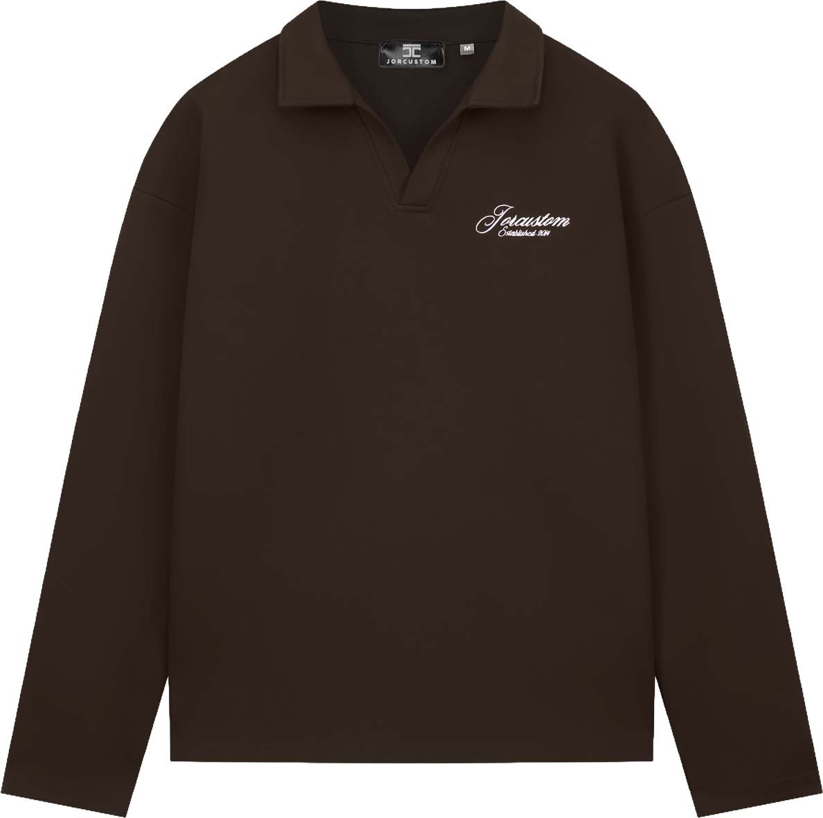 JORCUSTOM Heritage Longsleeve Polo Brown Bruin