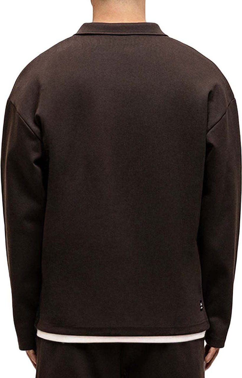 JORCUSTOM Heritage Longsleeve Polo Brown Bruin