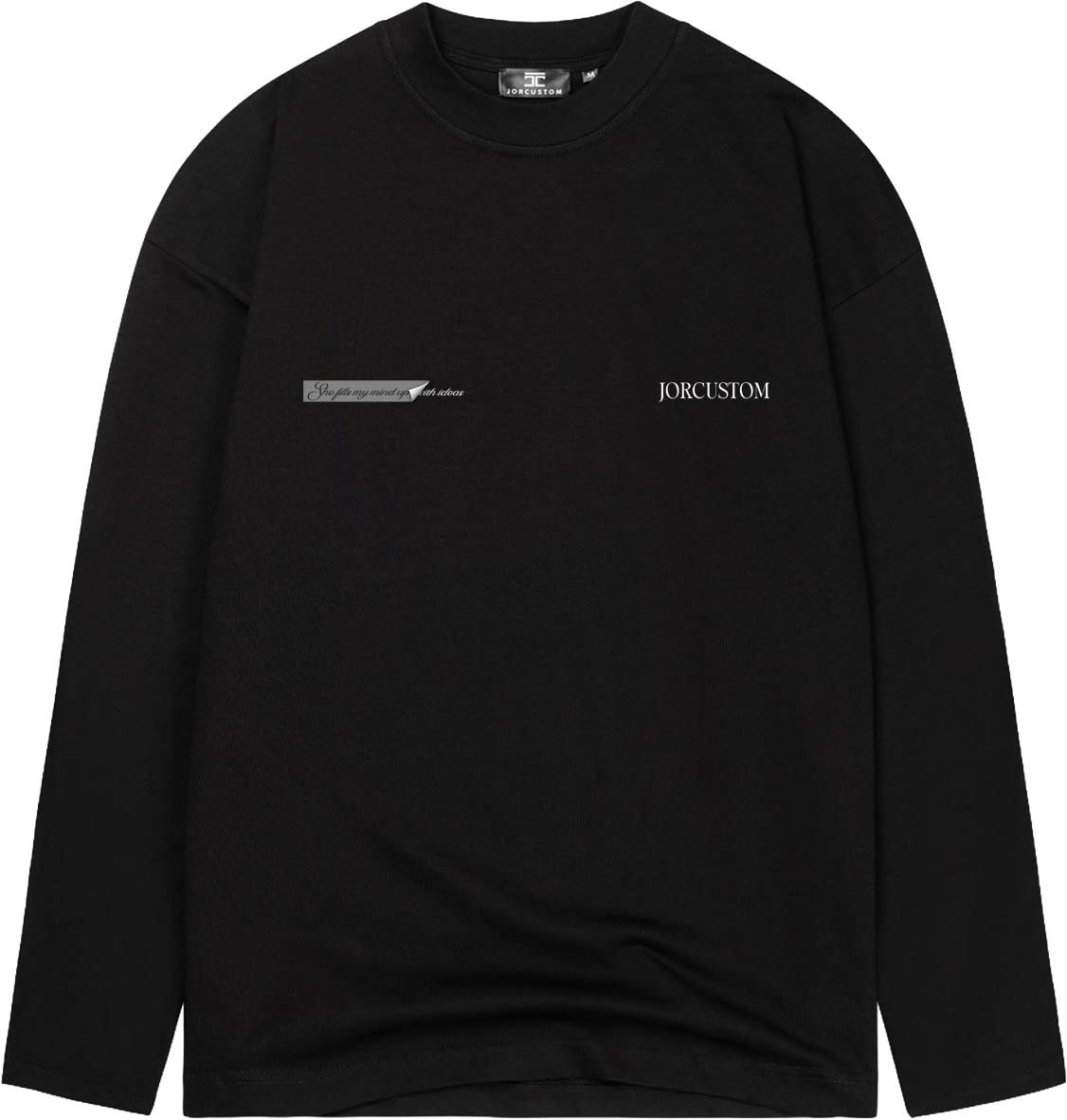 JORCUSTOM AngelTwo Longsleeve T-Shirt Black Zwart