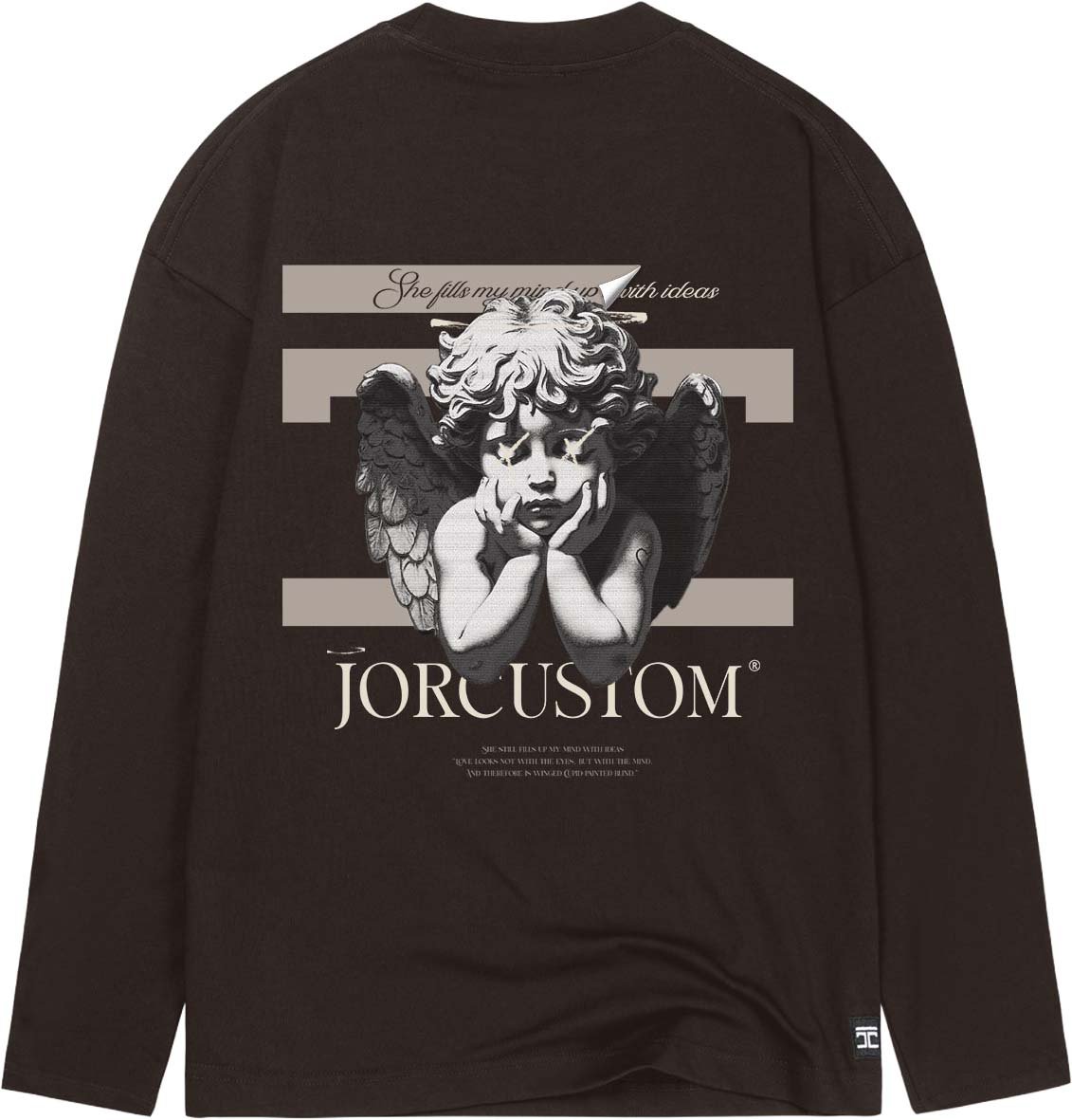 JORCUSTOM AngelTwo Longsleeve T-Shirt Brown Bruin