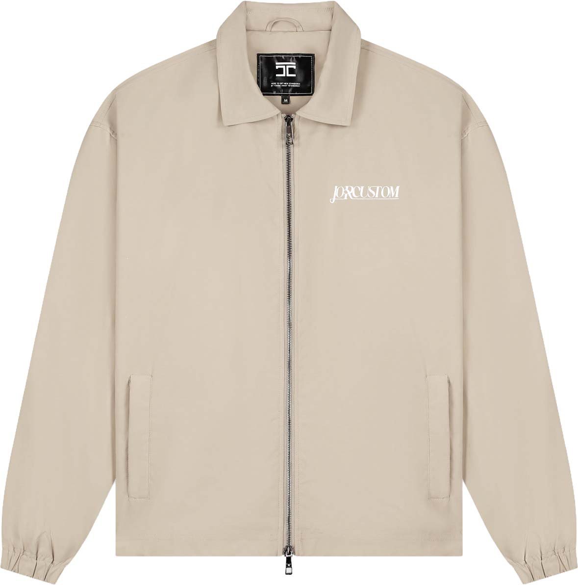 JORCUSTOM Script Coach Jacket Taupe Taupe