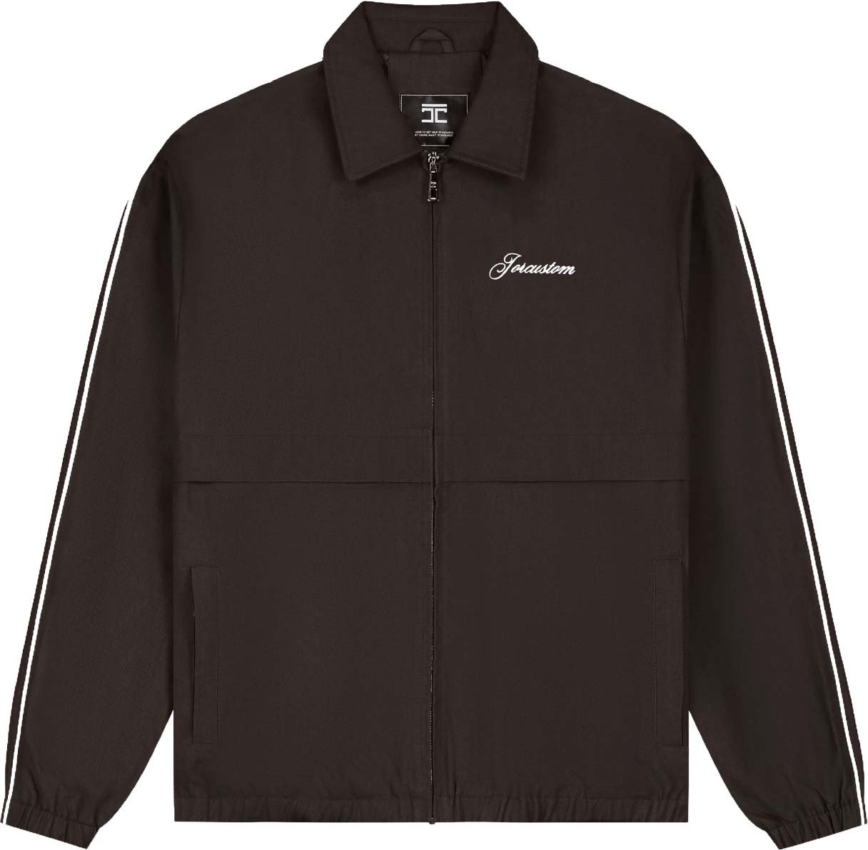 JORCUSTOM Script Tracksuit Jacket Brown Bruin